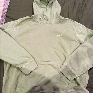Nike Men's Sage Green Swoosh Hoodie Sweatshirt